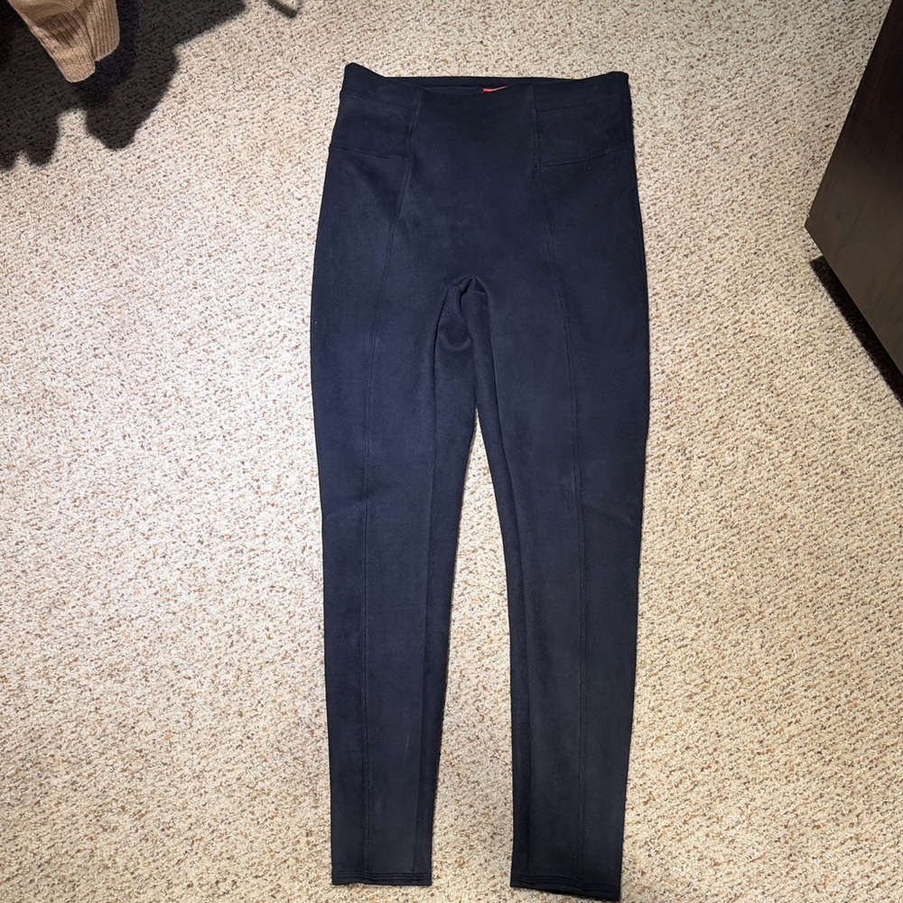 SPANX Charcoal High-Rise Leggings